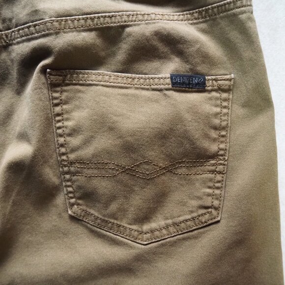 Levi's Denizen Men's Khaki Jogger Pants Size L / W36 L27 Elastic Drawstring - Picture 5 of 7
